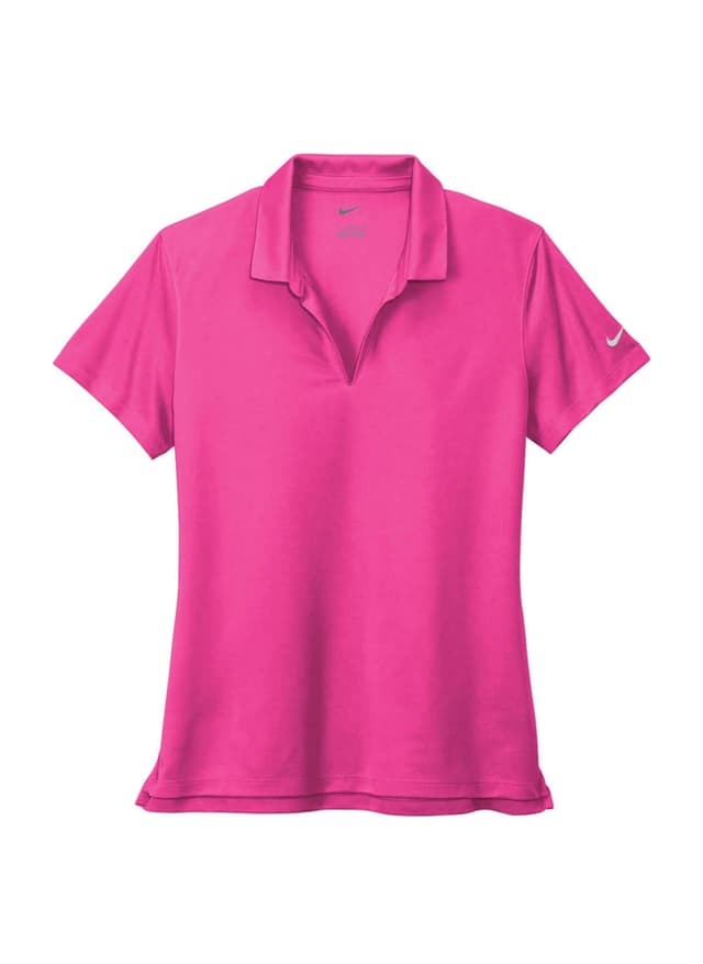 Nike Women's Dri-FIT Micro Pique 2.0 Polo - Pink LG