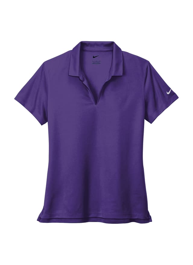 Nike Women's Dri-FIT Micro Pique 2.0 Polo - Court Purple (PUR) LG