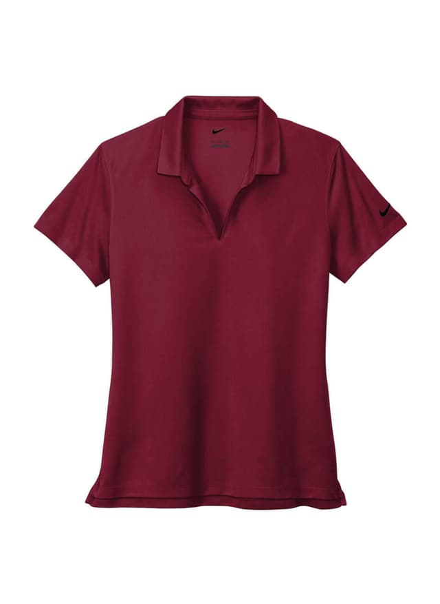 Nike Women's Dri-FIT Micro Pique 2.0 Polo - Team Red (RED) LG