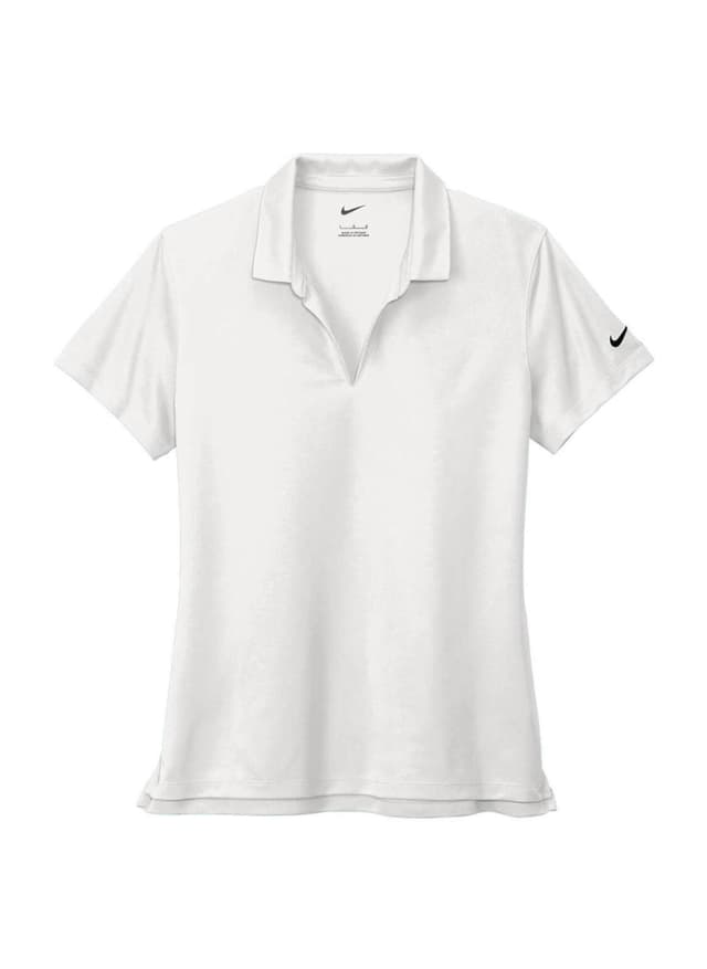 Nike Women's Dri-FIT Micro Pique 2.0 Polo - White LG