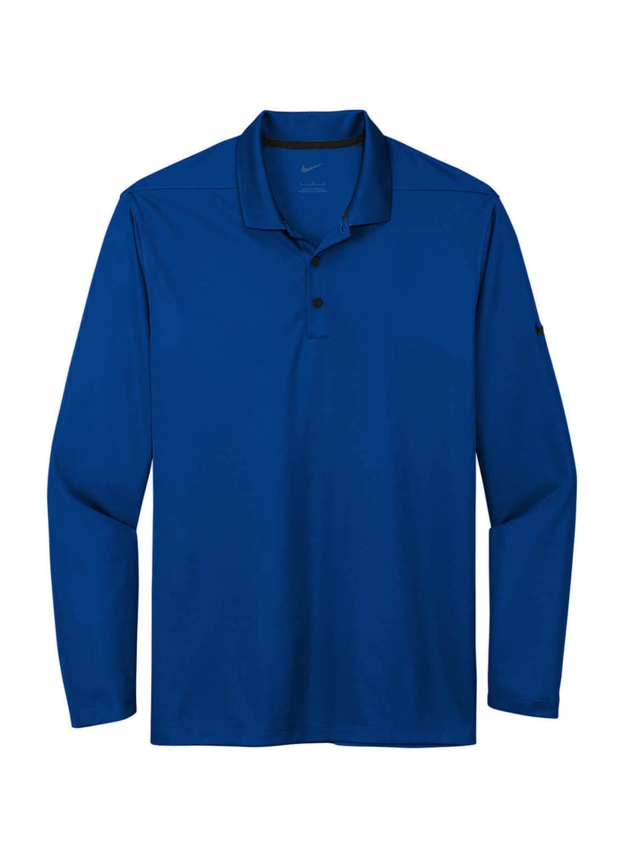 Nike Men's Dri-FIT Micro Pique 2.0 Long-Sleeve Polo - Gym Blue (BLU) 3XL