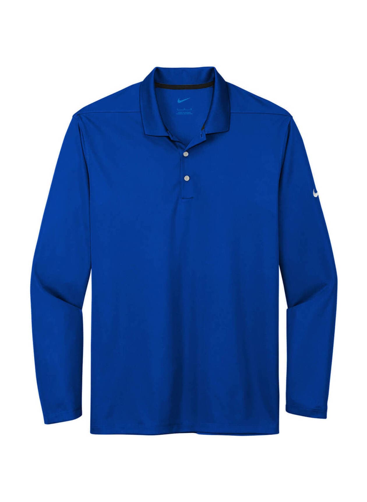 Nike Men's Dri-FIT Micro Pique 2.0 Long-Sleeve Polo - Game Royal (ROY) 3XL