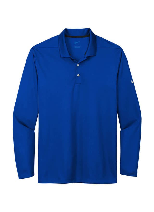 Nike Men's Dri-FIT Micro Pique 2.0 Long-Sleeve Polo - Game Royal (ROY) 3XL