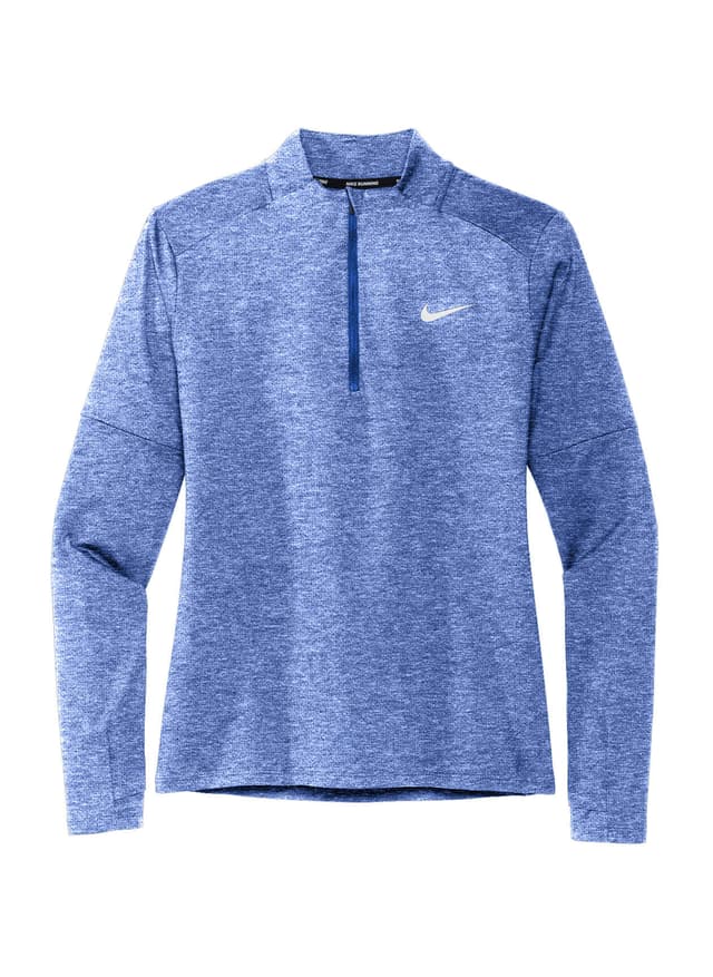 Nike Women's Dri-FIT Element Half-Zip Top - Royal Heather (RHT) LG