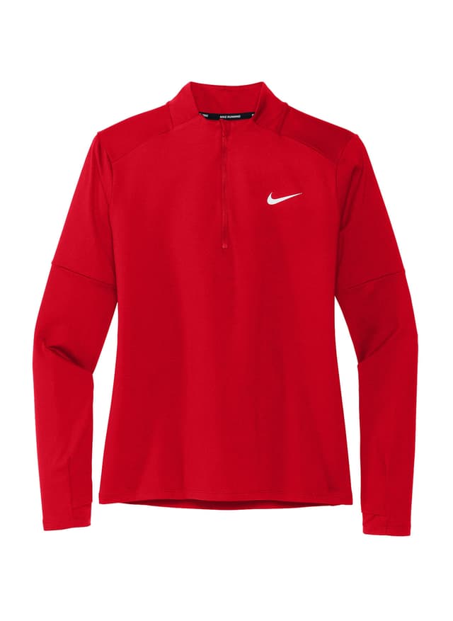 Nike Women's Dri-FIT Element Half-Zip Top - Red LG