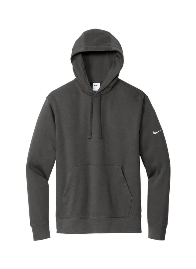 Nike Men's Club Fleece Sleeve Swoosh Pullover Hoodie - Anthracite (ANT) 3XL