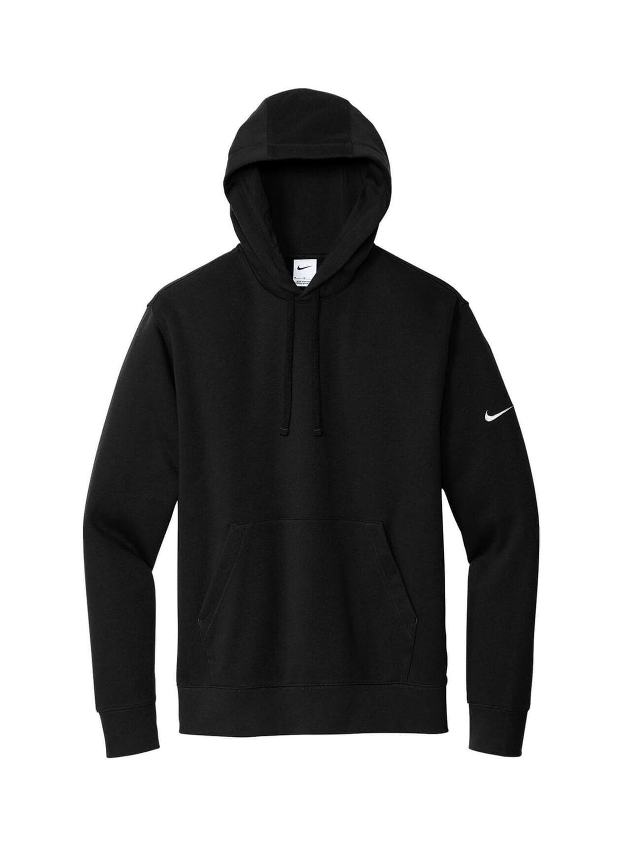 Nike Men's Club Fleece Sleeve Swoosh Pullover Hoodie - Black 3XL