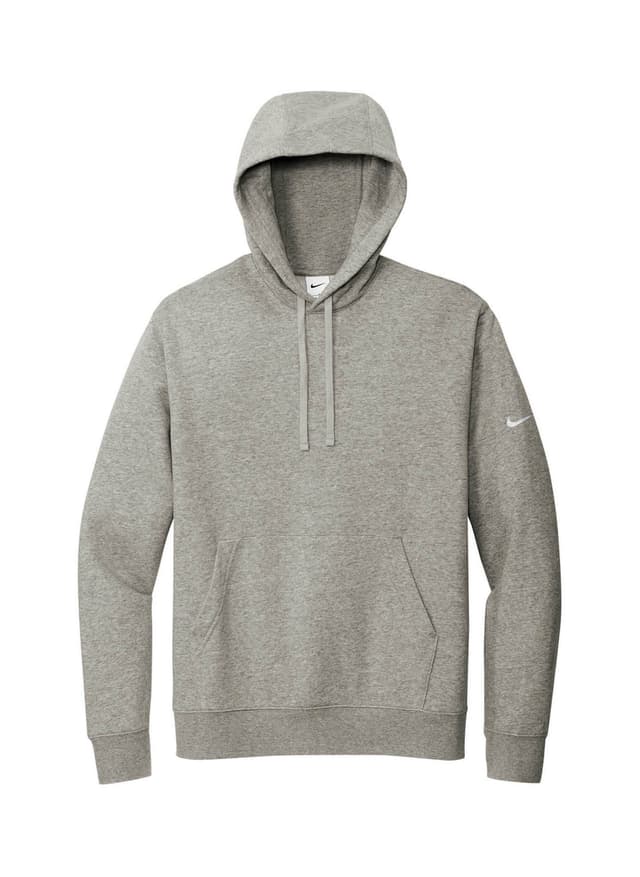 Nike Men's Club Fleece Sleeve Swoosh Pullover Hoodie - Dark Grey Heather (DGH) 3XL