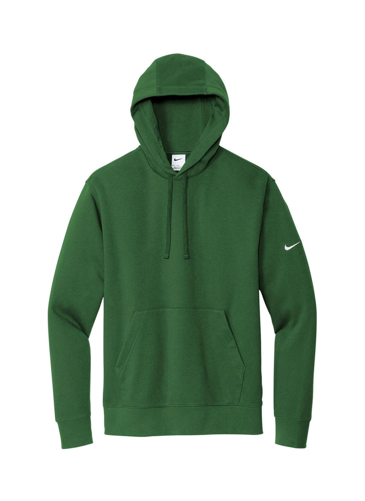 Nike Men's Club Fleece Sleeve Swoosh Pullover Hoodie - Green 3XL