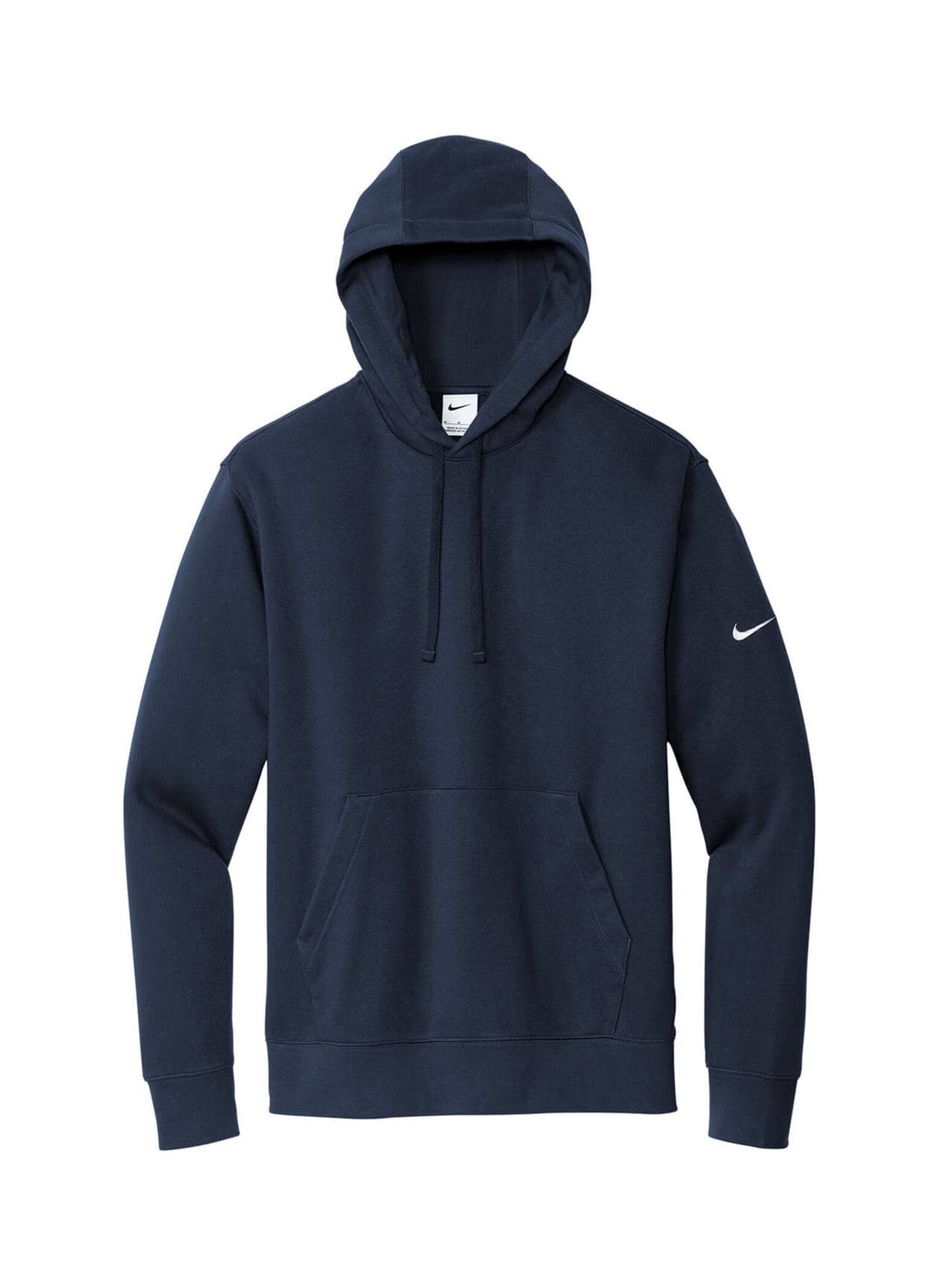 Nike Men's Club Fleece Sleeve Swoosh Pullover Hoodie - Navy 3XL
