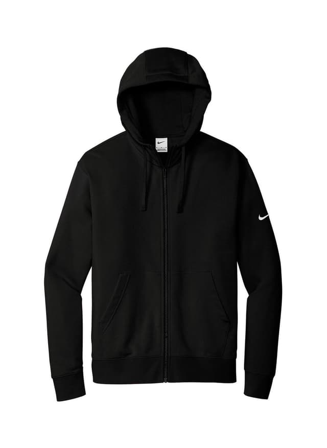 Nike Men's Club Fleece Sleeve Swoosh Full-Zip Hoodie - Black 3XL