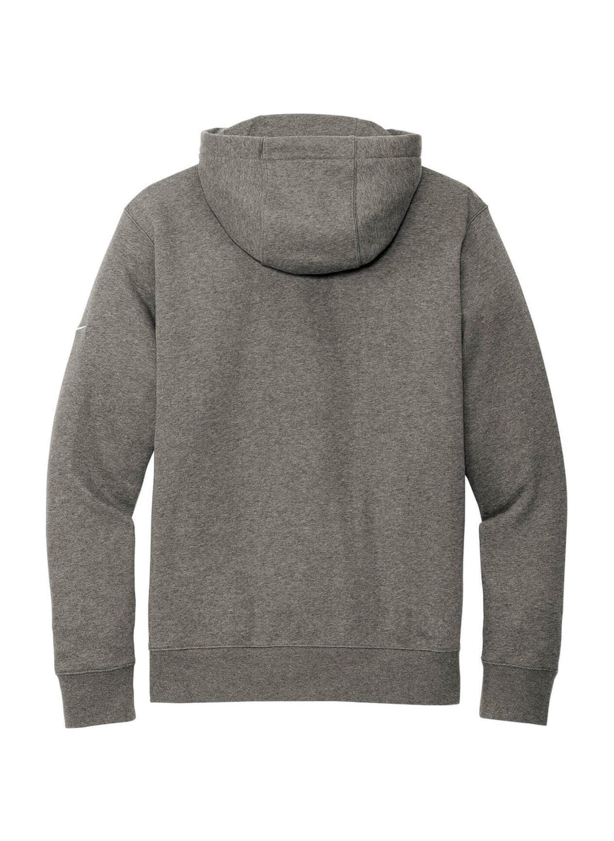 Nike Men's Club Fleece Sleeve Swoosh Full-Zip Hoodie - Charcoal Heather (CHR) 3XL