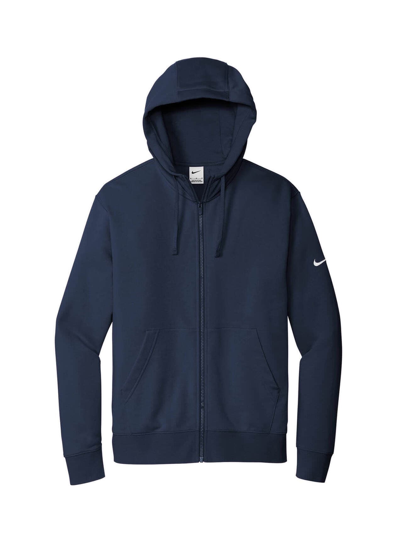 Nike Men's Club Fleece Sleeve Swoosh Full-Zip Hoodie - Navy 3XL