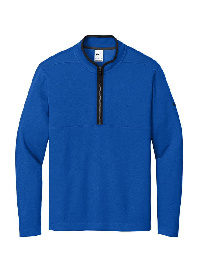 Nike Men's Textured 1/2-Zip Cover-Up - Blue 3XL