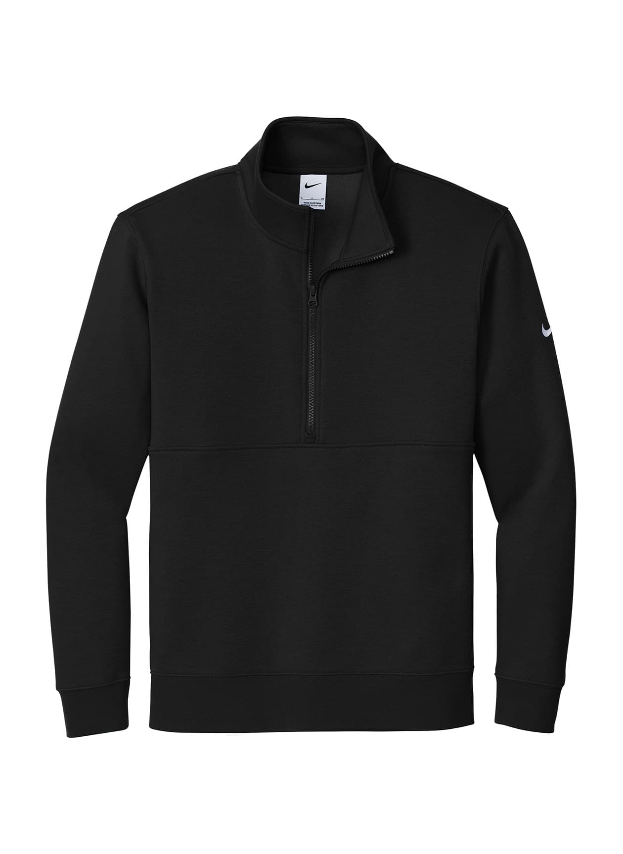 Nike Men's Club Fleece Sleeve Swoosh 1/2-Zip - Black 3XL