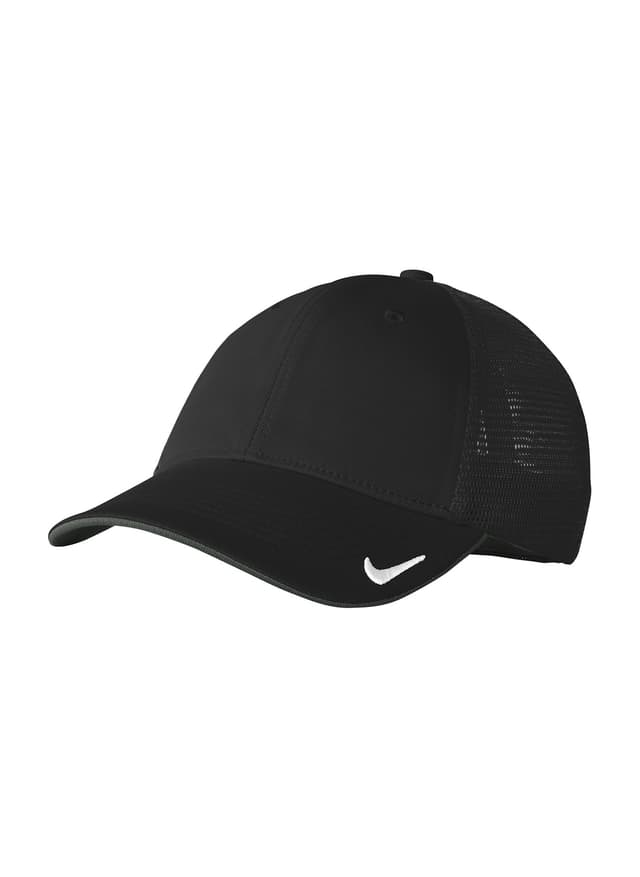 Nike Stretch-to-Fit Mesh Back Cap - Black / Black (BLK) L/XL