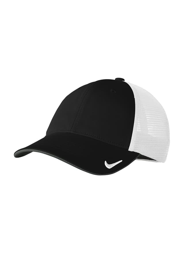 Nike Stretch-to-Fit Mesh Back Cap - Black / White (BWH) L/XL
