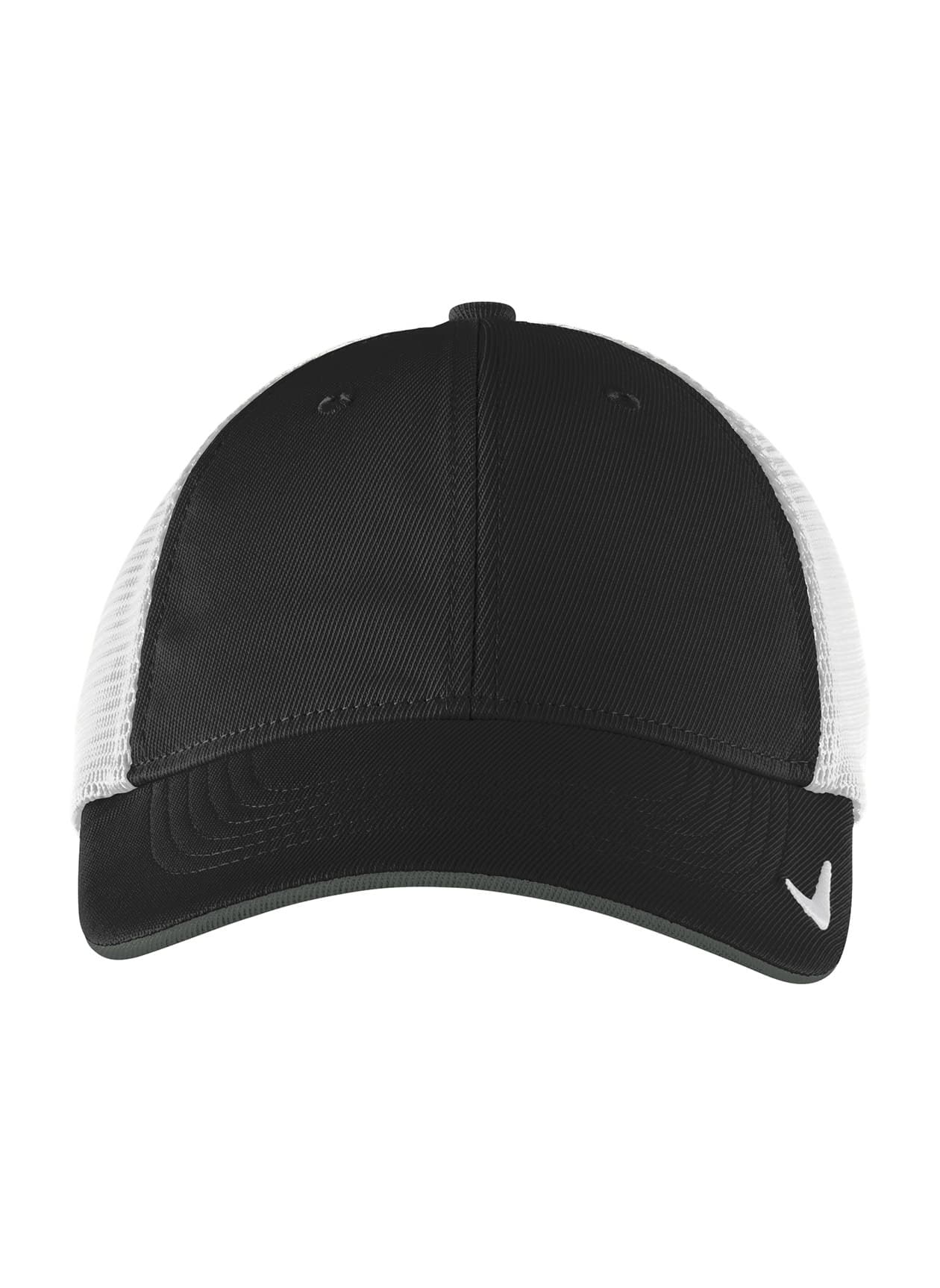 Nike Stretch-to-Fit Mesh Back Cap - Black / White (BWH) L/XL