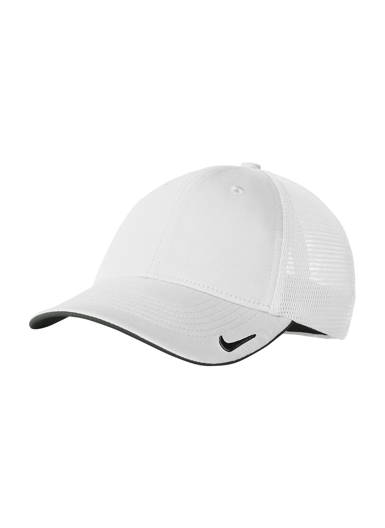 Nike Stretch-to-Fit Mesh Back Cap - White L/XL