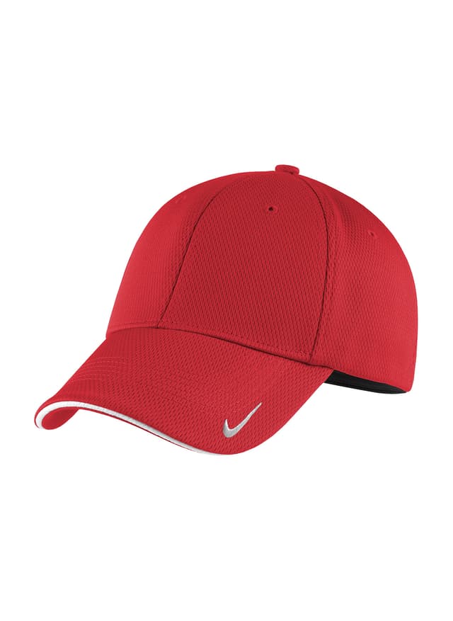 Nike Dri-FIT Stretch Mesh Sandwich Bill Cap - Red L/XL