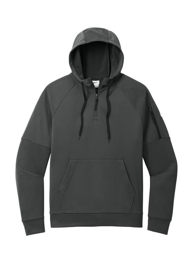 Nike Men's Therma-FIT Pocket 1/4-Zip Fleece Hoodie - Anthracite (ANT) 3XL