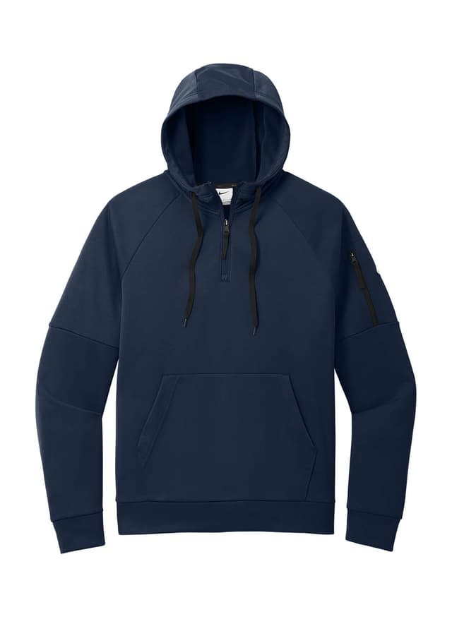 Nike Men's Therma-FIT Pocket 1/4-Zip Fleece Hoodie - Navy 3XL