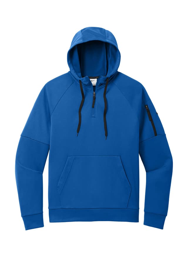 Nike Men's Therma-FIT Pocket 1/4-Zip Fleece Hoodie - Blue 3XL