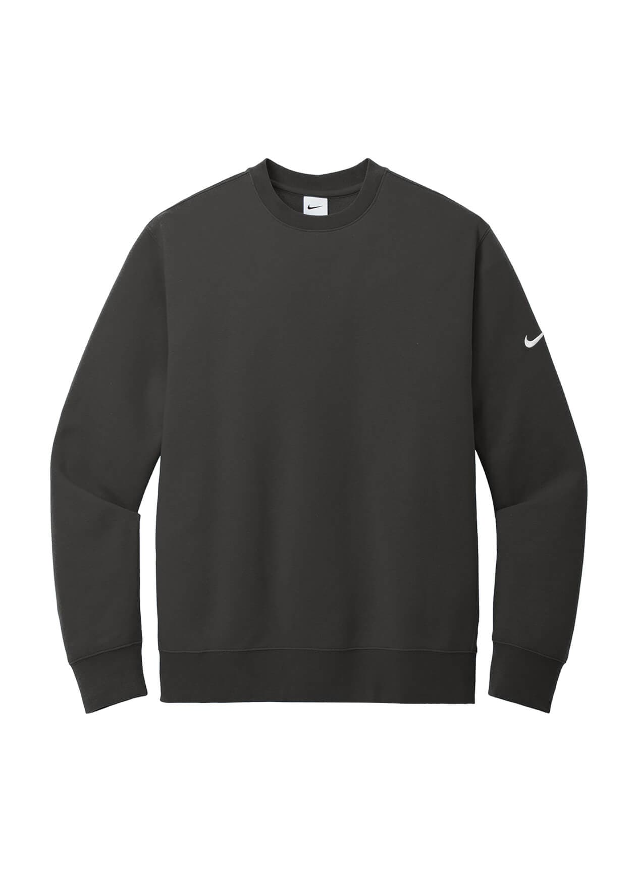 Nike Men's Club Fleece Sleeve Swoosh Crew - Anthracite (ANT) 3XL