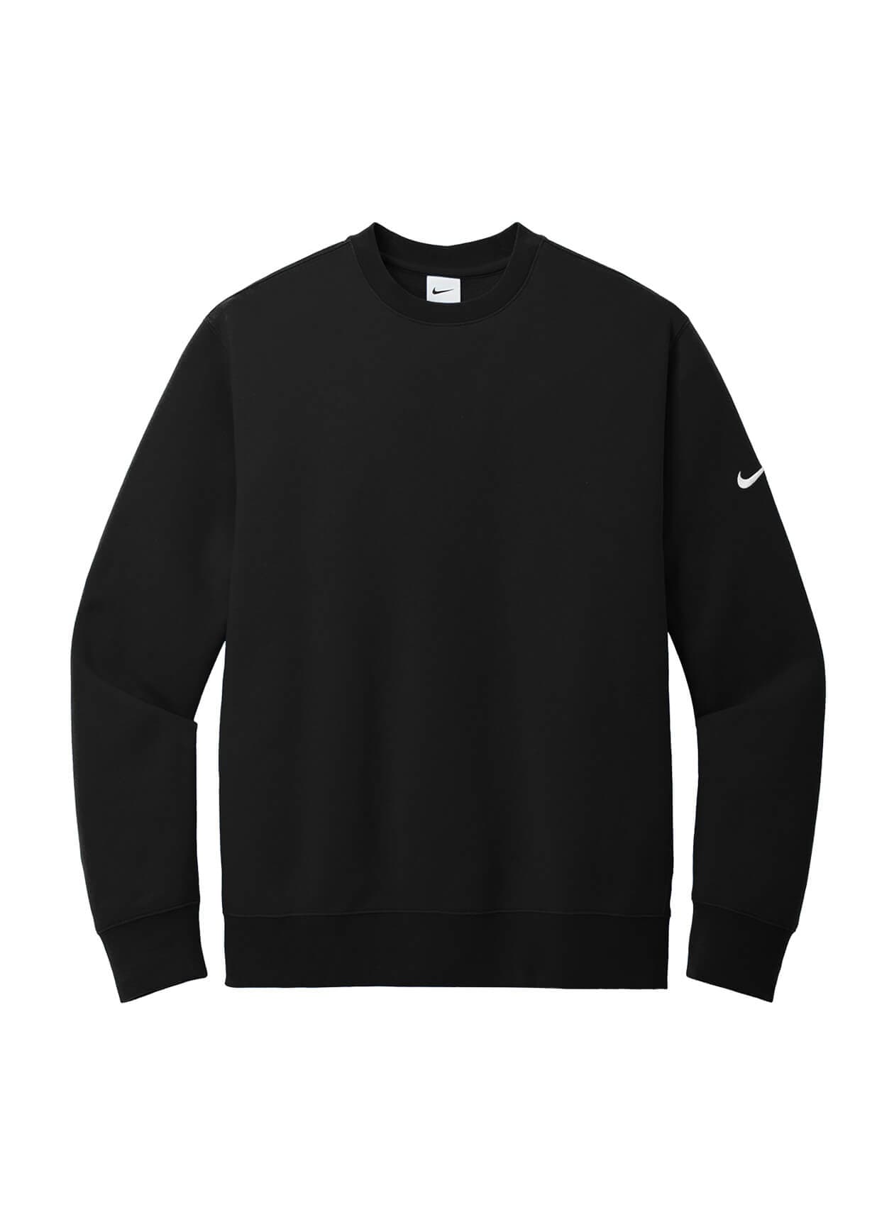 Nike Men's Club Fleece Sleeve Swoosh Crew - Black 3XL