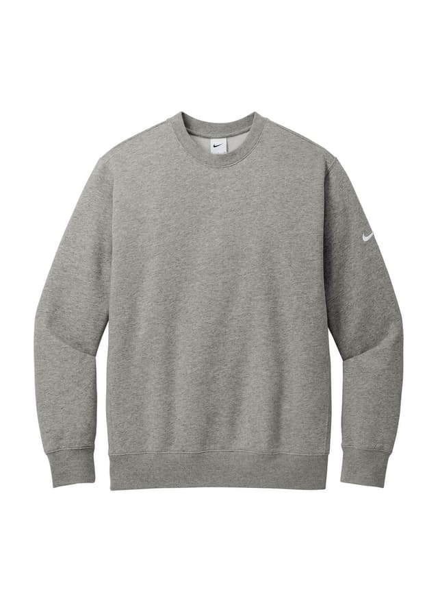 Nike Men's Club Fleece Sleeve Swoosh Crew - Dark Grey Heather (DGRYH) 3XL