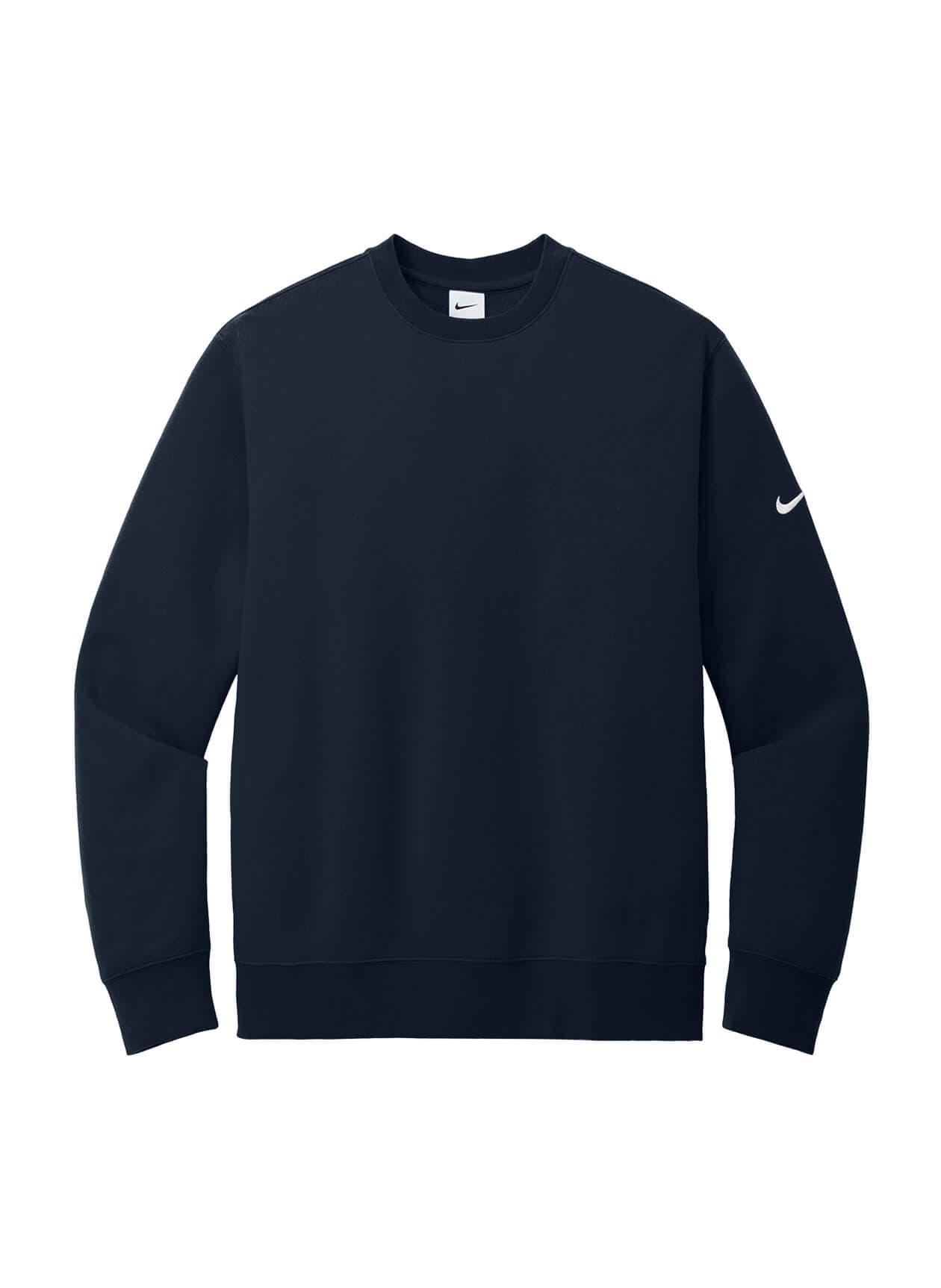 Nike Men's Club Fleece Sleeve Swoosh Crew - Navy 3XL