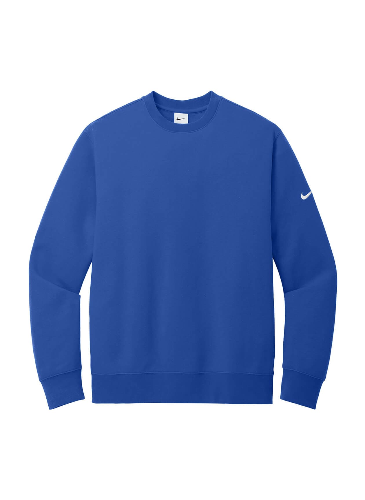 Nike Men's Club Fleece Sleeve Swoosh Crew - Blue 3XL