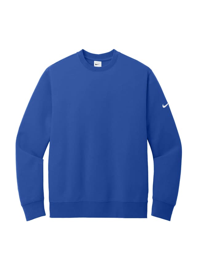 Nike Men's Club Fleece Sleeve Swoosh Crew - Blue 3XL