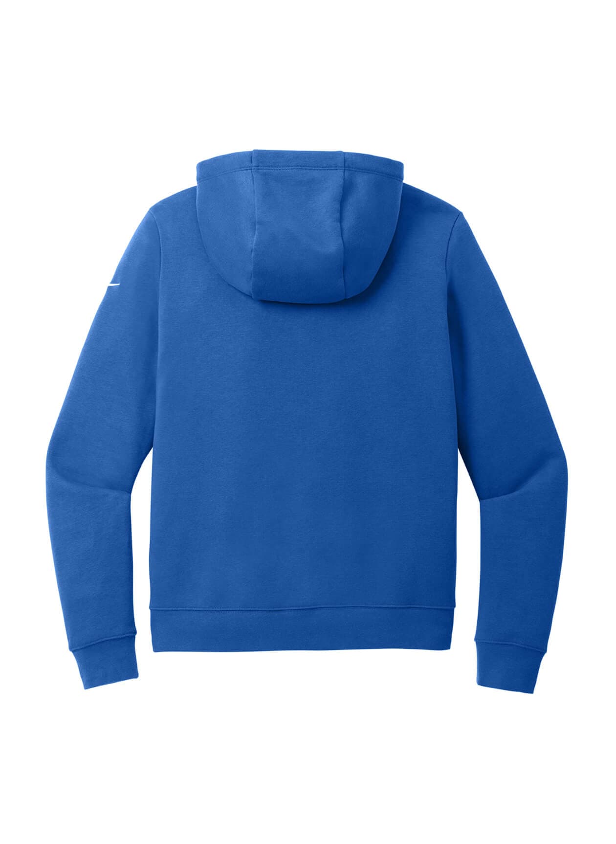 Nike Women's Club Fleece Sleeve Swoosh Pullover Hoodie - Blue LG