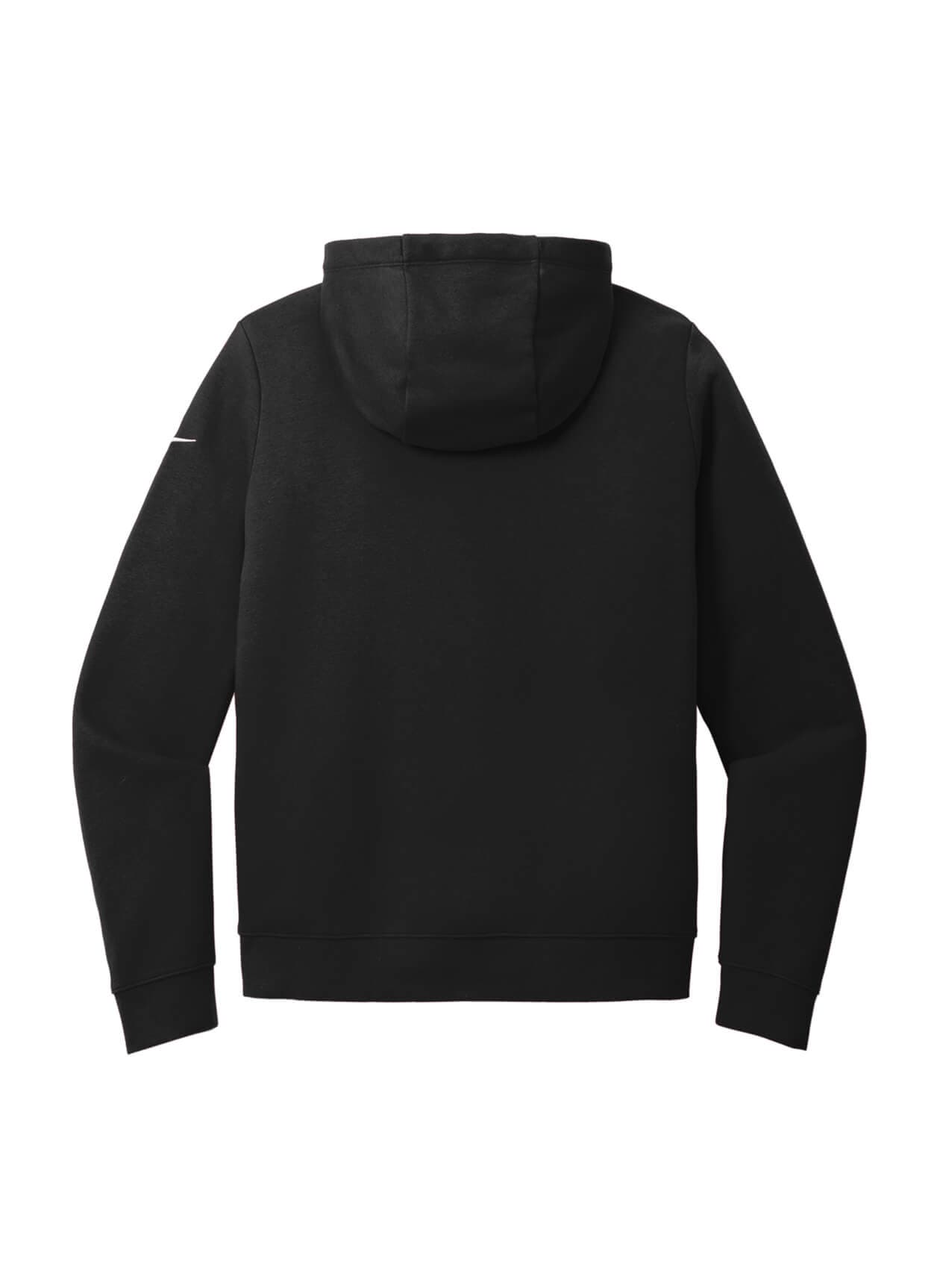 Nike Women's Club Fleece Sleeve Swoosh Full-Zip Hoodie - Black LG