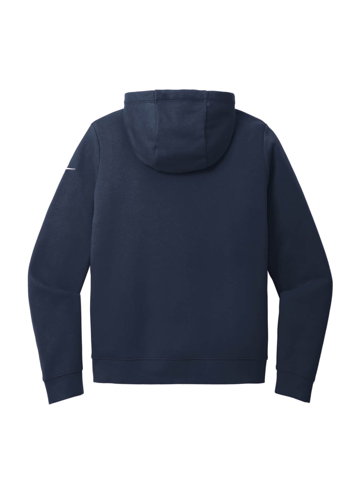Nike Women's Club Fleece Sleeve Swoosh Full-Zip Hoodie - Navy LG