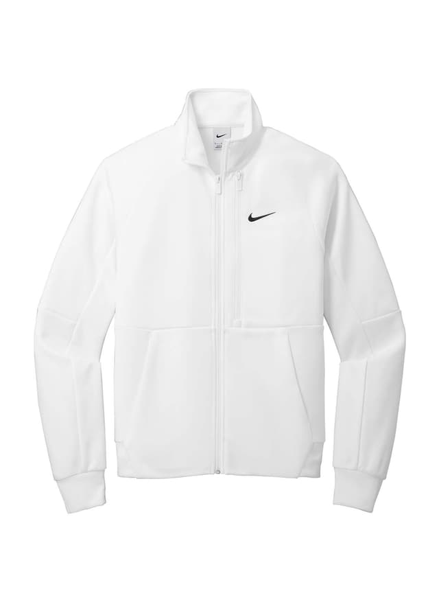 Nike Men's Full-Zip Chest Swoosh Jacket - White 3XL