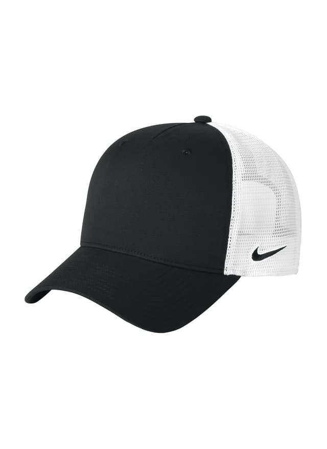 Nike Snapback Mesh Trucker Cap - Black / White (BWH) MISC