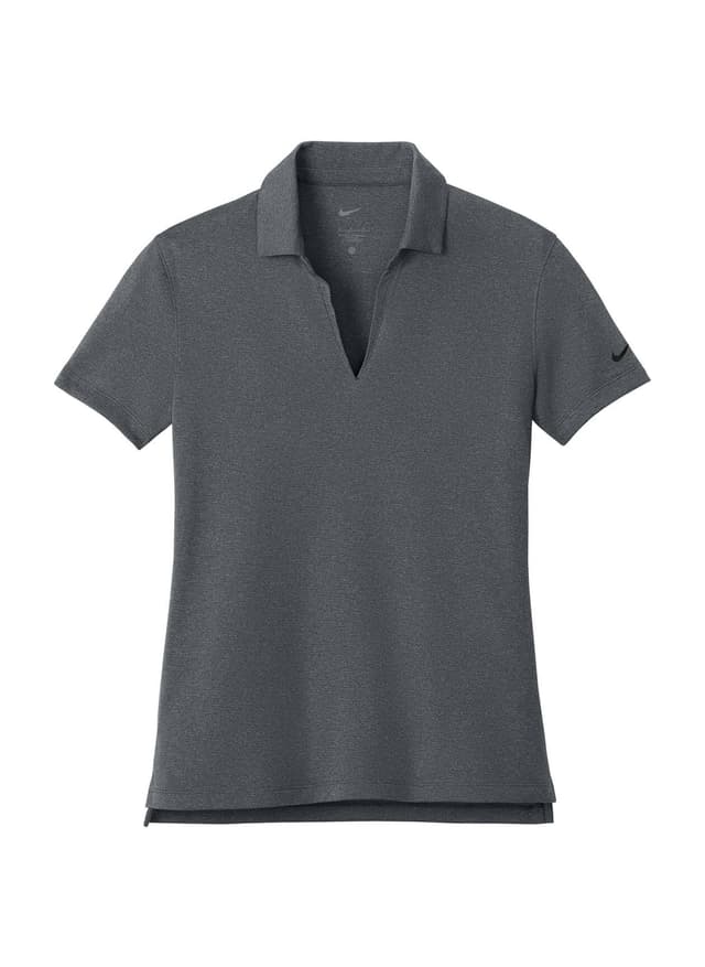 Nike Women’s Dri-FIT Smooth Heather Polo - Dark Grey LG