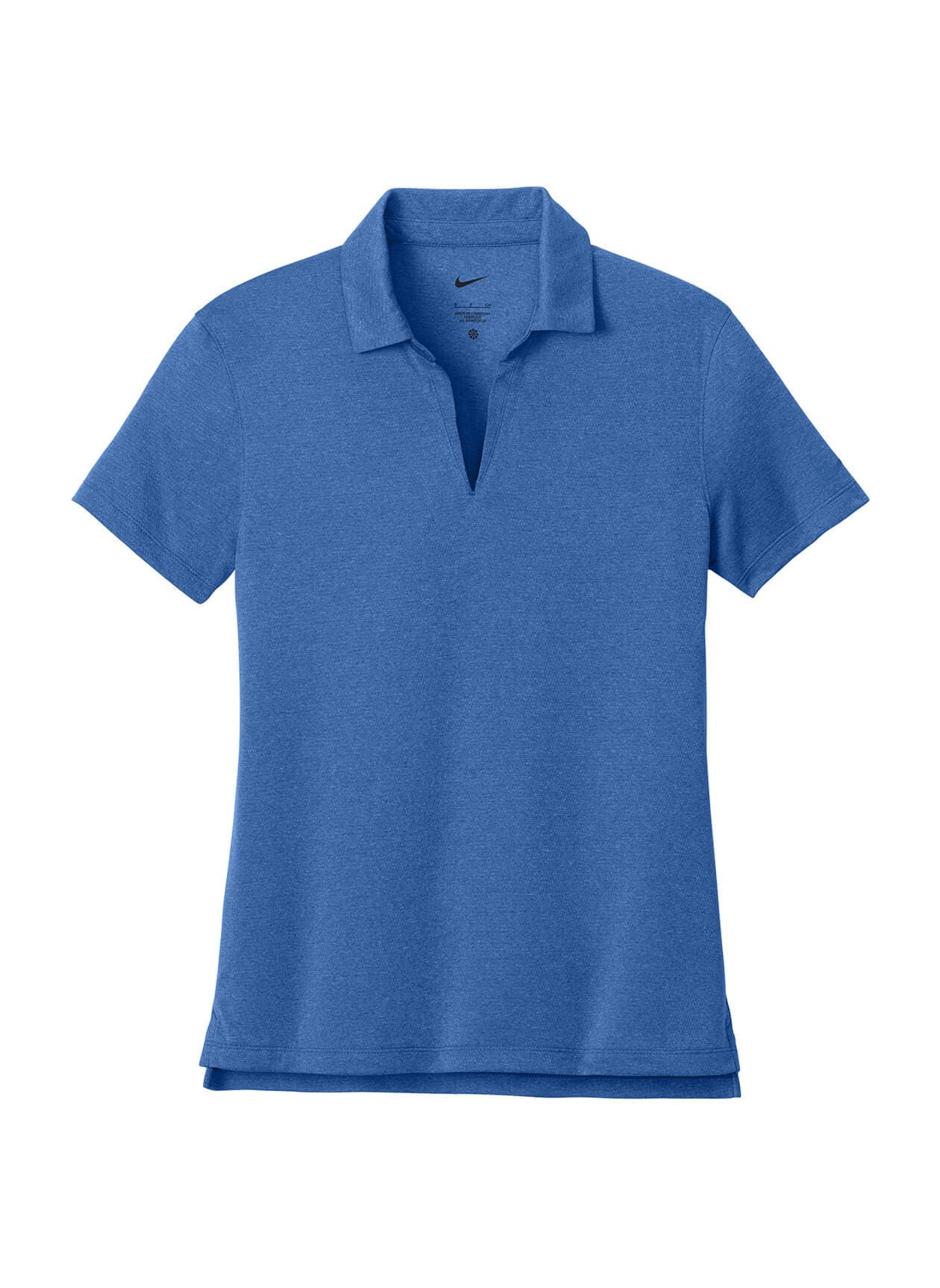 Nike Women’s Dri-FIT Smooth Heather Polo - Blue LG