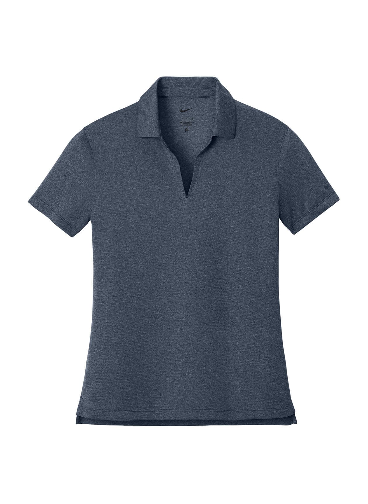 Nike Women’s Dri-FIT Smooth Heather Polo - Navy LG