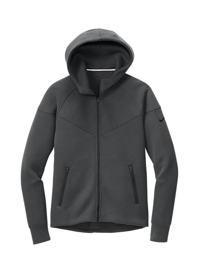 Nike Women's Tech Fleece Full-Zip Hoodie - Anthracite Heather (ANT) LG