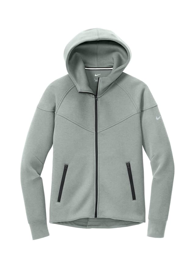 Nike Women's Tech Fleece Full-Zip Hoodie - Dark Grey Heather (DGH) LG