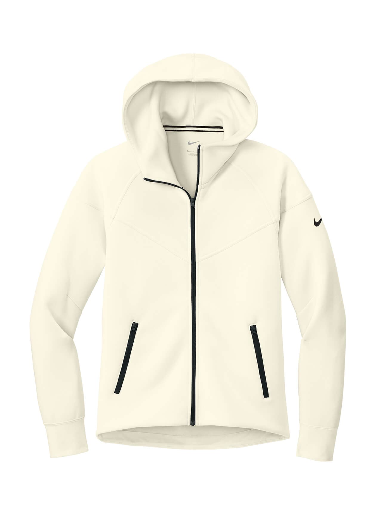 Nike Women's Tech Fleece Full-Zip Hoodie - White LG