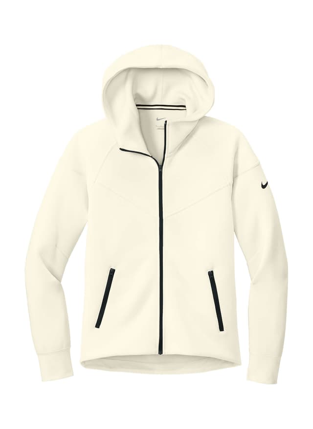 Nike Women's Tech Fleece Full-Zip Hoodie - White LG