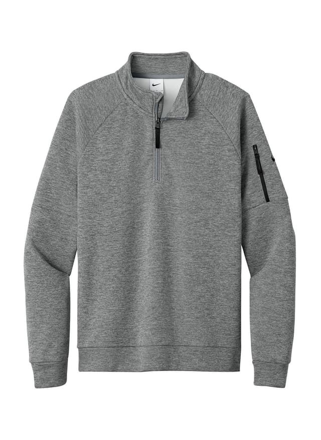 Nike Men's Therma-FIT Pocket Quarter-Zip - Dark Grey Heather (DGH) 3XL