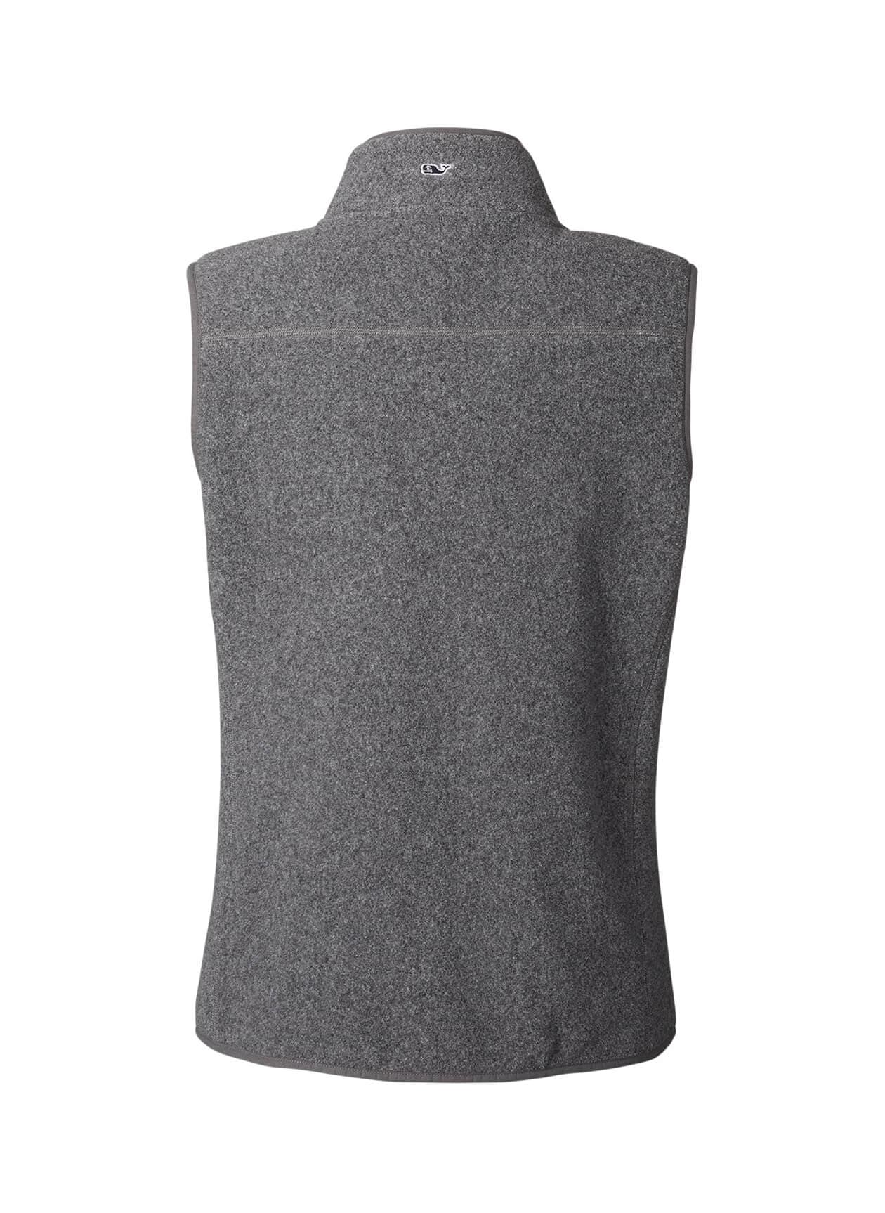 Vineyard Vines Women's Harbor Fleece Vest - Charcoal Heather (025) LG