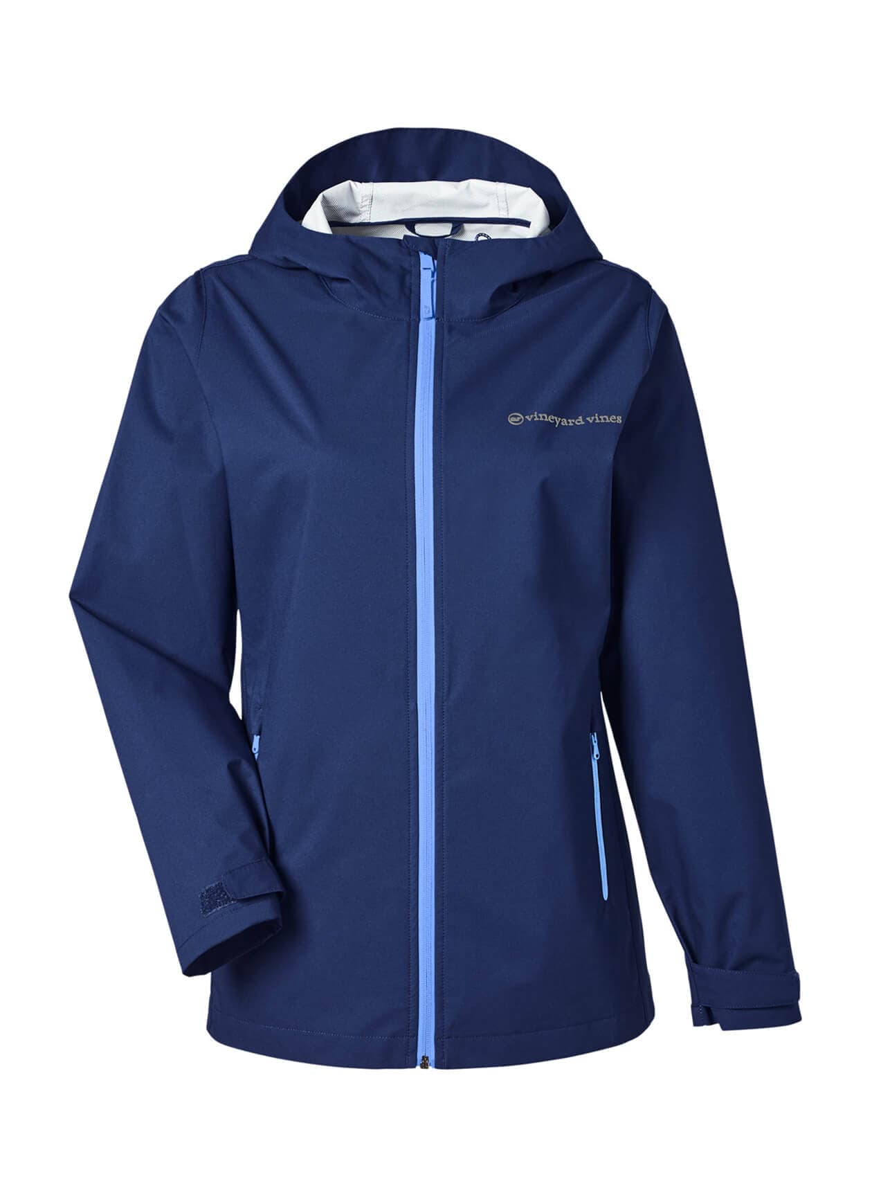 Vineyard Vines Women's Rain Shell Jacket - Blue LG