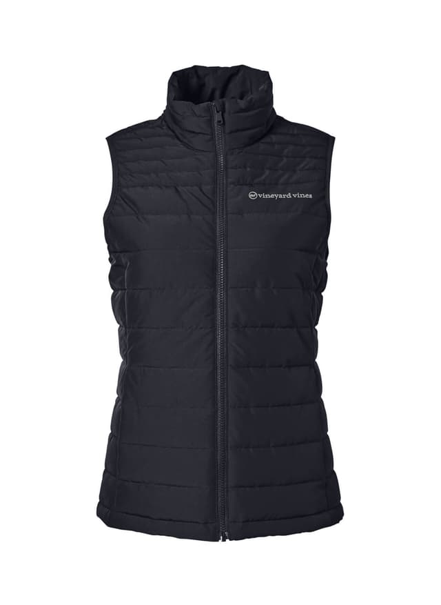 Vineyard Vines Women's Mountain Weekend Puffer Vest - Black LG