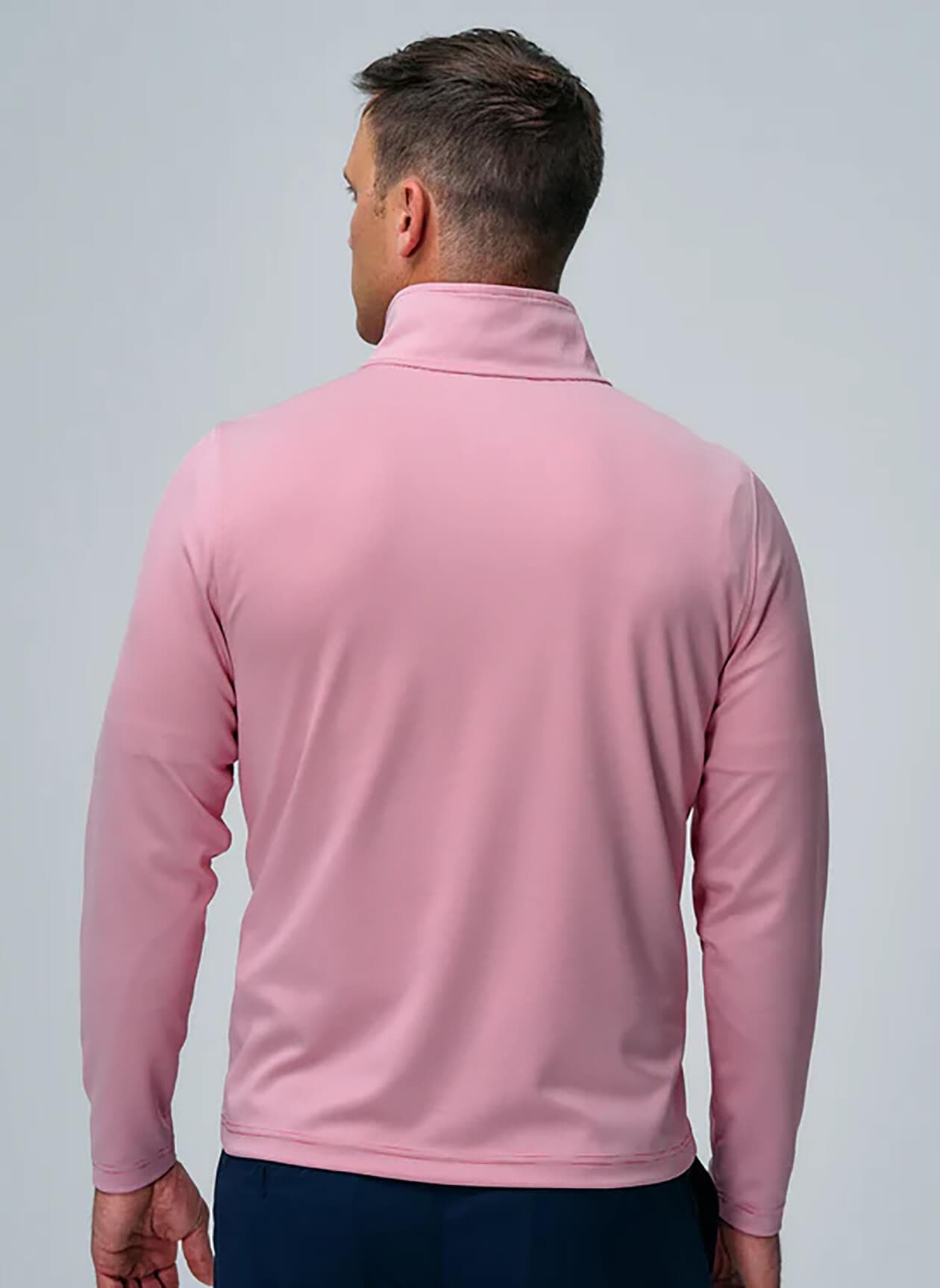Fairway & Greene Men's Coughlin Quarter Zip - Redwood / White 3XL